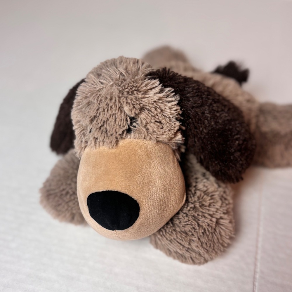 Warmies Microwaveable Lavender Scented Plush Dog Brown Tan Weighted Puppy 13in